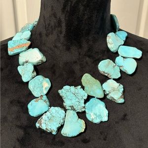 Erica Lyons Gorgeous Stone Slab Statement Necklace